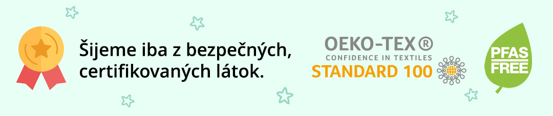 Certifikované látky OEKO-TEX a PFAS FREE